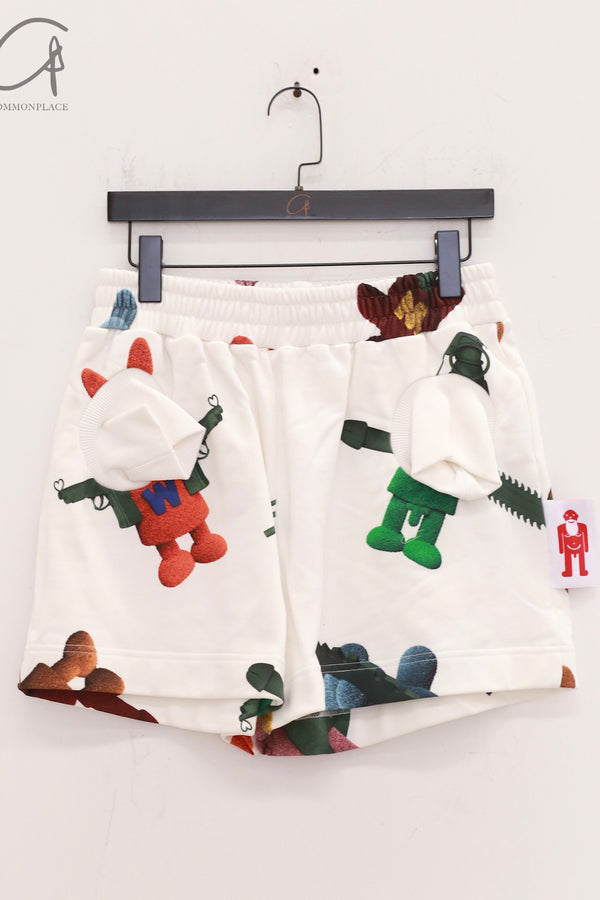 Walter Van Beirendonck 25 Spring/Summer Sports Shorts Belgium WVB-8028-BAI White